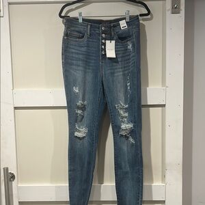 Judy Blue Distressed Blue Jeans for Women